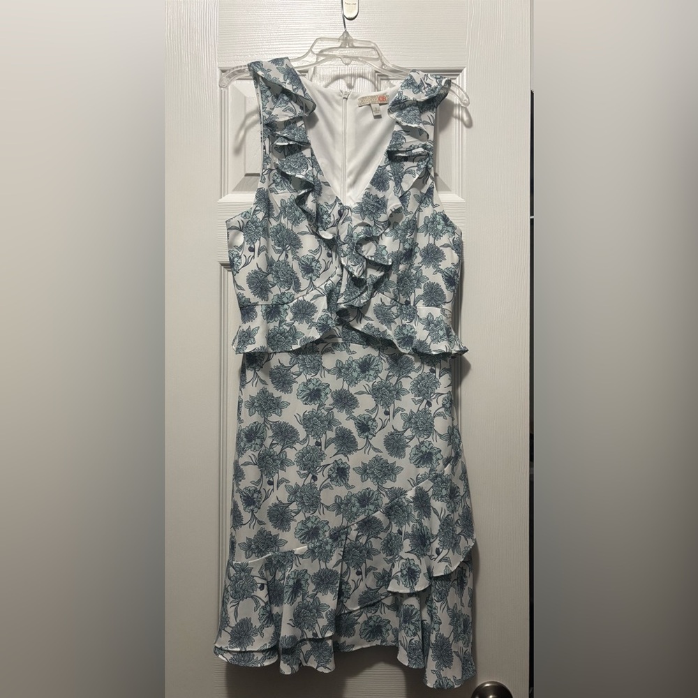 Floral Sleeveless Mini Dress Juniors Size: Small